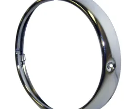 Crown Automotive Jeep Replacement Chrome Left or Right Headlight Bezel for 1946-71 Jeep & Willys Vehicles Jeep