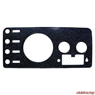 Crown Automotive Jeep Replacement Dash Overlay Panel for 76-86 CJ-5, CJ-7, CJ-8; Black Textured, w/ Radio Opening Jeep Center - J5457117