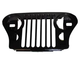 Crown Automotive Jeep Replacement Grille, Black, w/ Parking Lamp with 2 Screws Jeep Front
