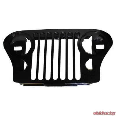 Crown Automotive Jeep Replacement Grille, Black, w/ Parking Lamp with 2 Screws Jeep Front - J5752656