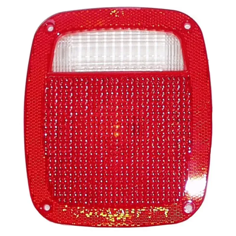 Crown Automotive Jeep Replacement Tail Light Lens for Select Jeep CJs, J-Series, YJ and TJ; Left or Right Jeep - J8129642