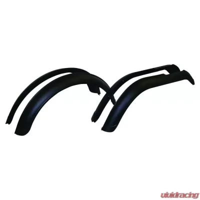 Crown Automotive Jeep Replacement Fender Flare Set, Left & Right, Front & Rear, Black Textured Jeep Front and Rear - J8997109