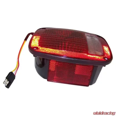 Crown Automotive Jeep Replacement Right Tail Lamp w/ Side Marker Light for 1981-86 Jeep CJs; Black Body Jeep Right - J5758254