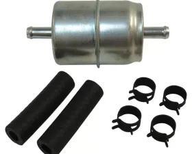 Crown Automotive Jeep Replacement Fuel Filter Kit; INCL. FUEL FILTER, HOSE & CLAMPS; Single Inlet, Single Outlet Jeep