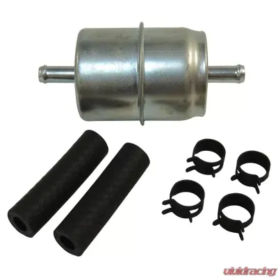 Crown Automotive Jeep Replacement Fuel Filter Kit; INCL. FUEL FILTER, HOSE & CLAMPS; Single Inlet, Single Outlet Jeep - J8992638