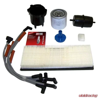 Crown Automotive Jeep Replacement Tune Up Kit for 87-90 Jeep YJ Wrangler w/ 2.5L Engine, w/ EFI Jeep Wrangler 1987-1990 2.5L 4-Cyl - TK12