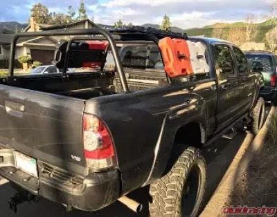Heavy Metal Off-Road Bed Bar 17 Inch Pair Bare Steel Toyota Tacoma 2005-2020 - HMORBB02