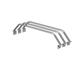 Heavy Metal Off-Road Bed Bar 9 Inch 3 Set Bare Steel Nissan Frontier 2005-2022