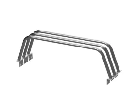 Heavy Metal Off-Road Bed Bars 23 Inch 3 Set Bare Steel Nissan Frontier 2005-2022