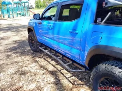 Heavy Metal Off-Road Rock Sliders Bolt On 20 Degree Double Cab Short Bed Pair Toyota Tacoma 2016-2020 - HMORRS12
