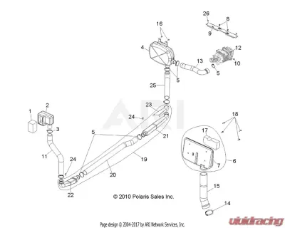 Polaris OEM DUCT, AIR INTAKE, REAR, LOWER CLEARANCE - 5438074