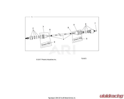 Polaris OEM ASM-HALFSHAFT, REAR | [INCL. ALL] CLEARANCE - 1334268