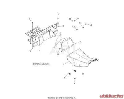 Polaris Sportsman 570 2018 OEM ASM-SEAT, TPO, X2/UTE CLEARANCE - 2688302