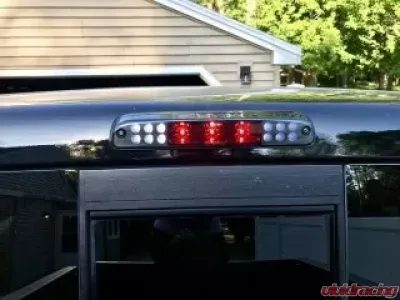 Recon Truck Accessories Red 3rd Brake Light Kit w/White Cargo Lights Smoked Lens Ford Superduty F250HD | 350 | 450 | 550 | Ranger | Explorer Sport Trac - 264116BK