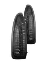 Recon Truck Accessories Side Mirror Lenses w/Amber LED Running Lights And Turn Signals Smoked Lens Ford F250 | F350 Superduty | Excursion                                     - 264120BK - Image 2