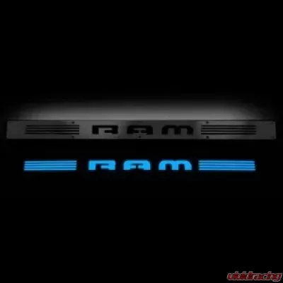 Recon Truck Accessories Billet Aluminum Door Sill Kick Plate Blue Finish Dodge Ram 1500 02-14 - 264121DGBK