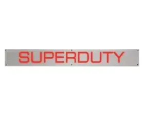 Recon Truck Accessories Billet Aluminum Door Sill Kick Plate Brushed Finish Red Illumination Ford Superduty 99-16