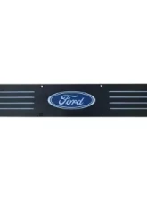 Recon Truck Accessories Billet Aluminum Door Sill Kick Plate In Black Finish Blue Illumination Ford Superduty 99-16                                     - 264121RFDBK - Image 2