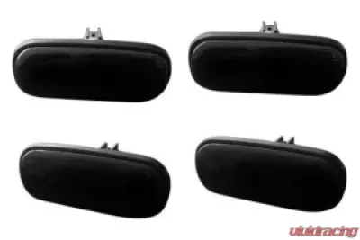 Recon Truck Accessories Fender Lenses w/Red And Amber LED Light Smoked Lens Chrome Trim Dodge Ram 02-09 - 264131BK