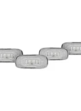 Recon Truck Accessories Fender Lenses w/Red And Amber LED Light Clear Lens Chrome Trim Dodge Ram 02-09                                     - 264131CL - Image 2