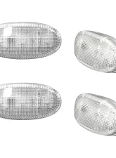Recon Truck Accessories Dually Fender Lenses Clear w/Chrome Trim Ford Superduty 11-17                                     - 264136CL - Image 2