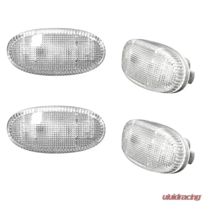 Recon Truck Accessories Dually Fender Lenses Clear w/Chrome Trim Ford Superduty 11-17 - 264136CL