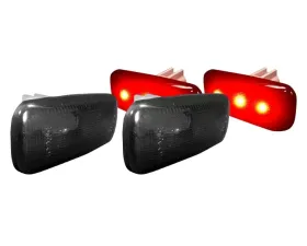 Recon Truck Accessories Dually Fender Lenses Smoked Lens w/Black Trim Dodge Ram 10-17