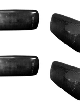 Recon Truck Accessories Dually Fender Lenses Smoked Lens w/Black Trim Dodge Ram 10-17                                     - 264137BK - Image 2