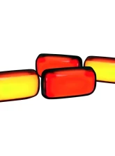 Recon Truck Accessories Dually Fender Lense Smoked Lens w/Black Trim  GMC Sierra 15-17 | Chevrolet Silverado 15-17                                     - 264138BK - Image 2