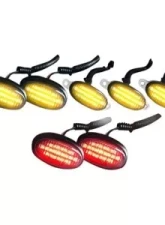 Recon Truck Accessories LED Fender And Front Grill Light Kit Smoked Lens w/Black Trim Ford Raptor 09-14                                     - 264139BK - Image 2