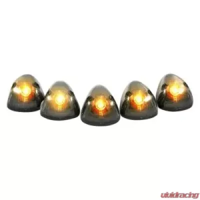 Recon Truck Accessories Smoked Cab Roof Light Lens with Amber 194 Bulbs Dodge Ram 1500 94-98 - 264141BK