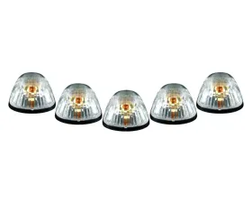 Recon Truck Accessories Clear Cab Roof Light Lens with Amber 194 Bulbs Dodge Ram 1500 94-98