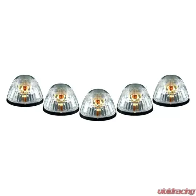 Recon Truck Accessories Clear Cab Roof Light Lens with Amber 194 Bulbs Dodge Ram 1500 94-98 - 264141CL