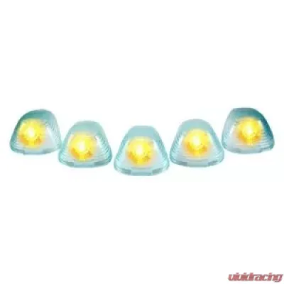 Recon Truck Accessories Super White Cab Roof Light Lenses And Amber Xenon Bulb Ford Superduty 99-08 - 264142SW