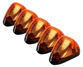 Recon Truck Accessories Amber Cab Roof Light Lens w/Amber High Power OLED Bar Style LED Ford Superduty 99-16