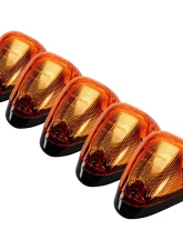 Recon Truck Accessories Amber Cab Roof Light Lens w/Amber High Power OLED Bar Style LED Ford Superduty 99-16                                     - 264143AMHP - Image 3