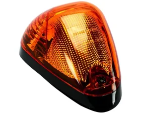 Recon Truck Accessories 1 Piece Amber Cab Roof Light Lens w/Amber High Power OLED Bar Style LED Ford Superduty 99-16