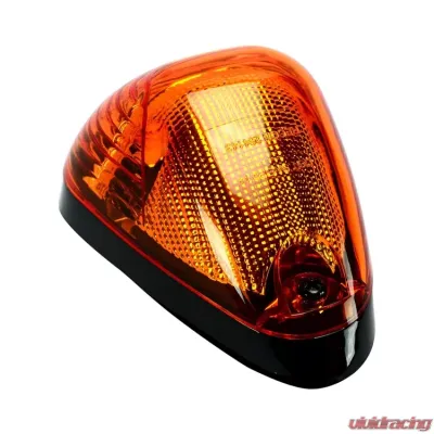 Recon Truck Accessories 1 Piece Amber Cab Roof Light Lens w/Amber High Power OLED Bar Style LED Ford Superduty 99-16 - 264143AMHPX