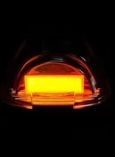 Recon Truck Accessories Smoked Cab Roof Light Lens with Amber High-Power OLED Bar Style LED Ford Superduty 99-16                                     - 264143BKHP - Image 3