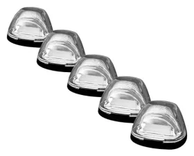 Recon Truck Accessories Clear Cab Roof Light Lens w/Amber High Power OLED Bar Style LED Ford Superduty 99-16