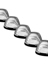 Recon Truck Accessories Clear Cab Roof Light Lens w/Amber High Power OLED Bar Style LED Ford Superduty 99-16                                     - 264143CLHP - Image 2