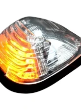 Recon Truck Accessories 1 Piece Clear Cab Roof Light Lens w/Amber High Power OLED Bar Style LED Ford Superduty 99-16                                     - 264143CLHPX - Image 2