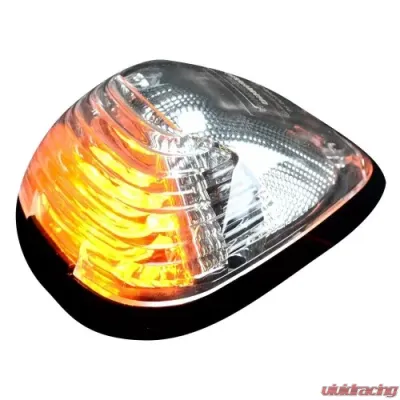 Recon Truck Accessories 1 Piece Clear Cab Roof Light Lens w/Amber High Power OLED Bar Style LED Ford Superduty 99-16 - 264143CLHPX