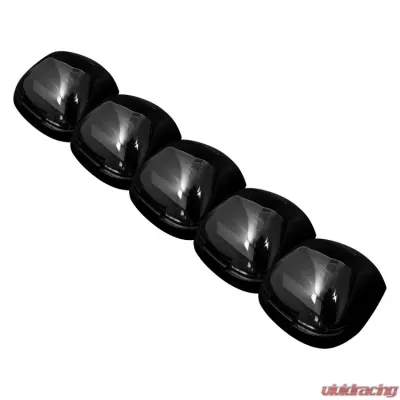 Recon Truck Accessories Smoked Cab Roof Light Lens w/Whiter High Power OLED Bar Style LED Ford Superduty 99-16 - 264143WHBKHP