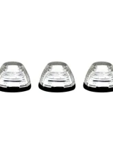 Recon Truck Accessories Clear Cab Roof Light Lens w/White High Power OLED Bar Style LED Ford Superduty 99-16                                     - 264143WHCLHP - Image 3