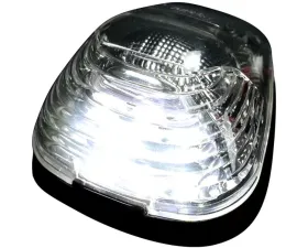 Recon Truck Accessories 1 Piece Clear Cab Roof Light Lens w/White High Power OLED Bar Style LED Ford Superduty 99-16