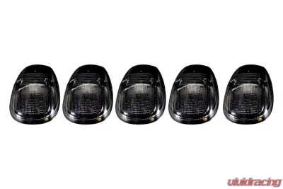 Recon Truck Accessories Smoked Cab Roof Light Lens w/Amber LED Dodge Ram 1500 99-02 - 264145BK