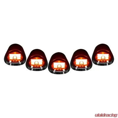Recon Truck Accessories Cab Roof Light Amber Lens w/Amber High Power OLED Bar Style Led Dodge Heavy-Duty Ram 2500 03-18 - 264146AMHP
