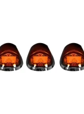 Recon Truck Accessories Cab Roof Light Amber Lens w/Amber High Power OLED Bar Style Led Dodge Heavy-Duty Ram 2500 03-18                                     - 264146AMHP - Image 2
