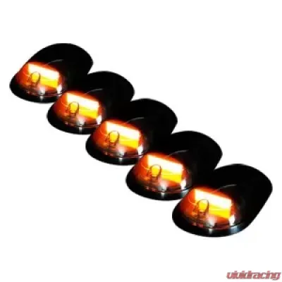 Recon Truck Accessories Smoked Cab Roof Light Lens w/Amber High-Power OLED Bar Style LED Dodge Heavy-Duty 2500 03-18 - 264146BKHP